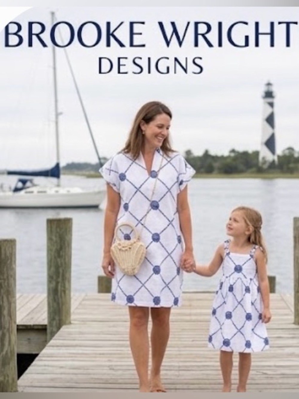 Brooke Wright Designs Linen-Cotton Seashell Shift Dress - Size Small